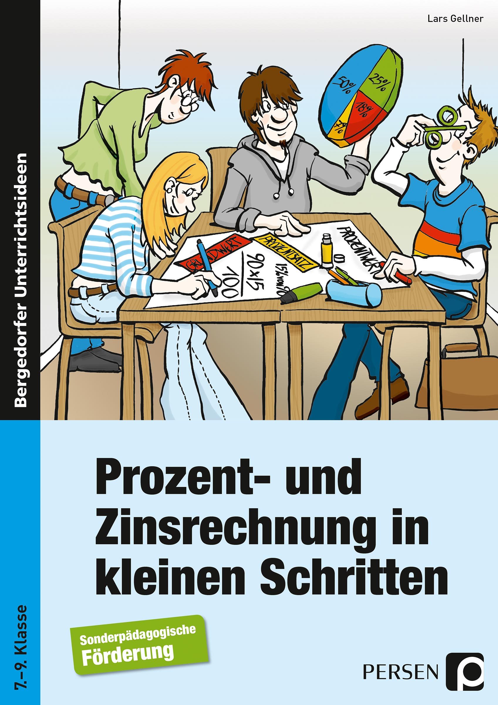 Prozent- und Zinsrechnung in kleinen Schritten, Buch, 7.-9. Klasse