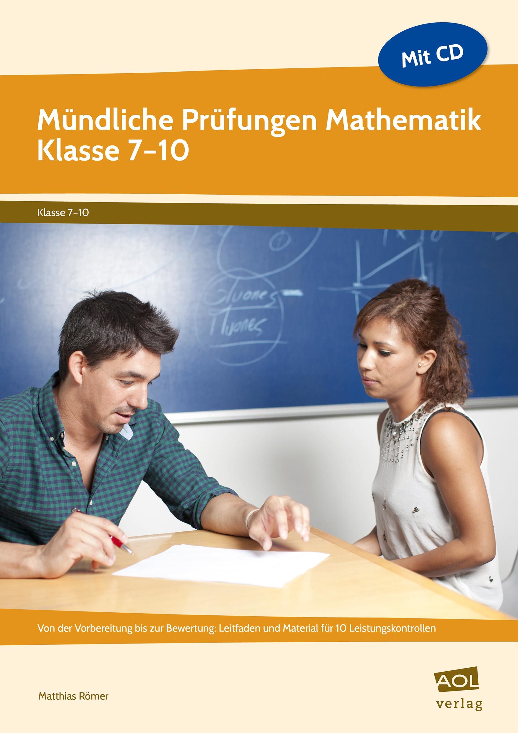 Mündliche Prüfungen Mathematik, Buch, 7.-10. Klasse