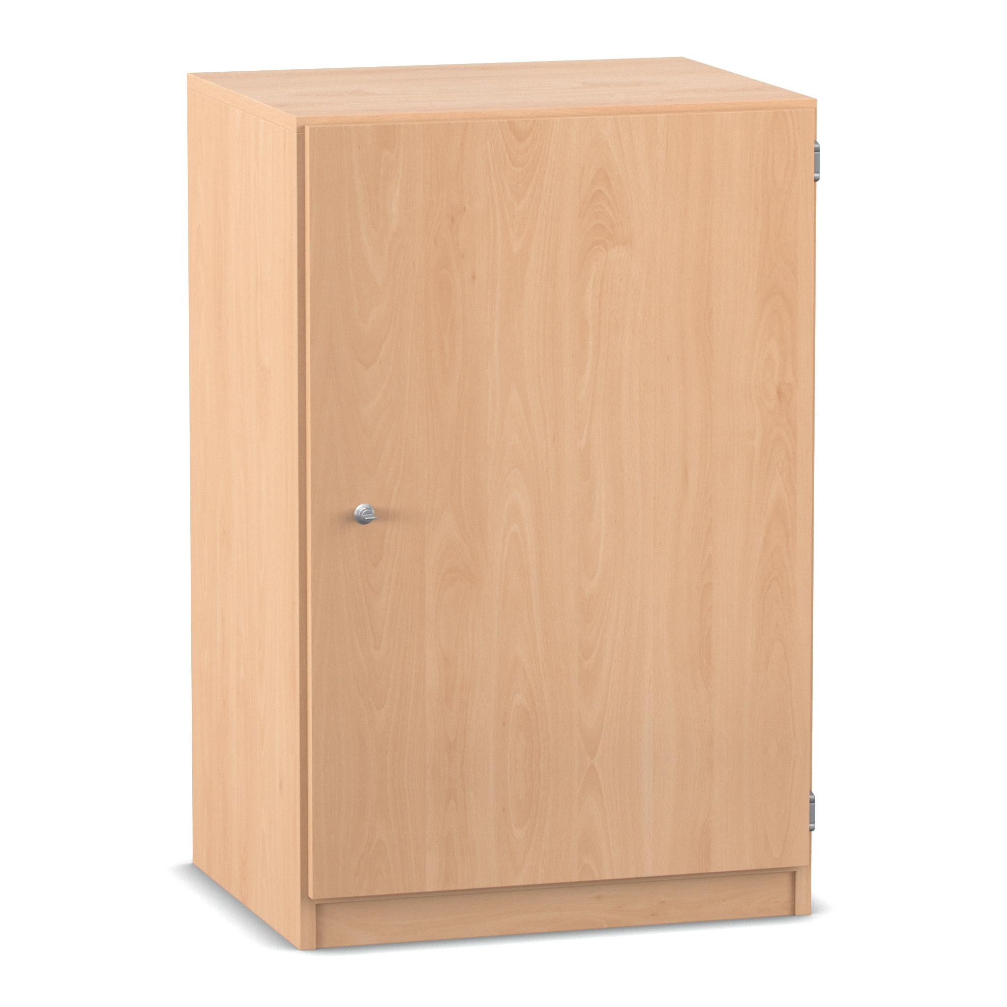Flexeo® Unterschrank, 3 Fächer, Breite 64,1 cm, 1 Drehtür, Bogengriff mit Schloss