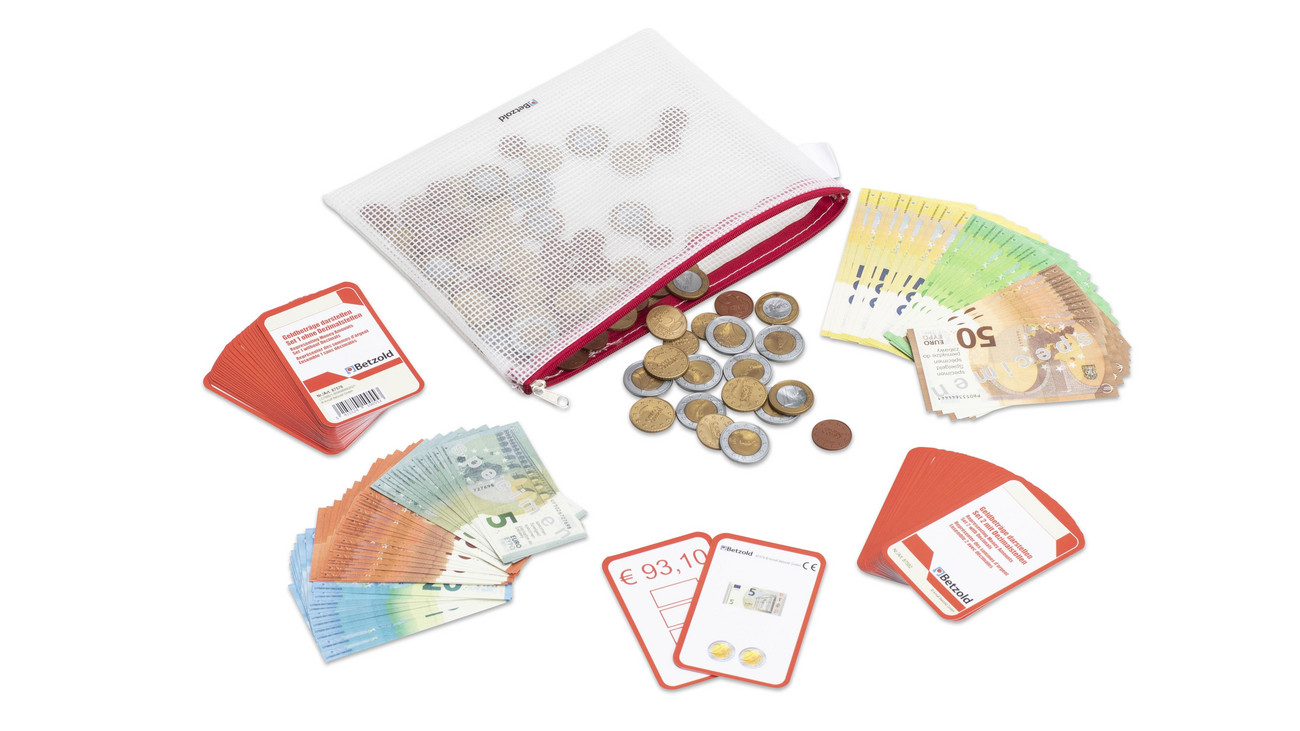 Euro Schülerset mit Übungskarten, ab 6 Jahre