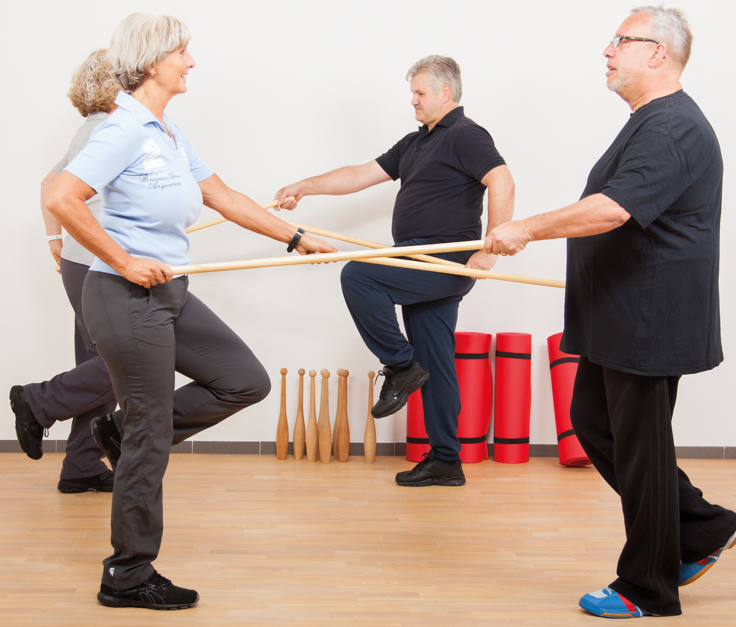 Gymnastik Stab Turnstab Holz 100 cm (10 Stück)