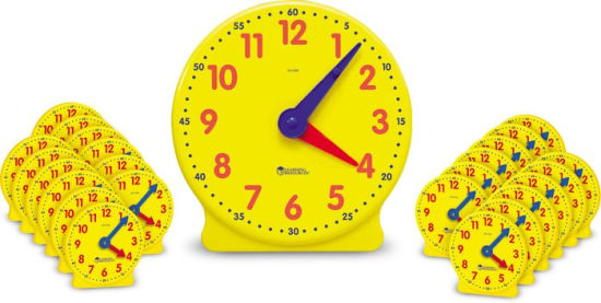Klassensatz Lernuhren 1 große und 24 kleine