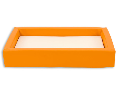 Krippen-Schaumbett, orange, bis 3 Jahre