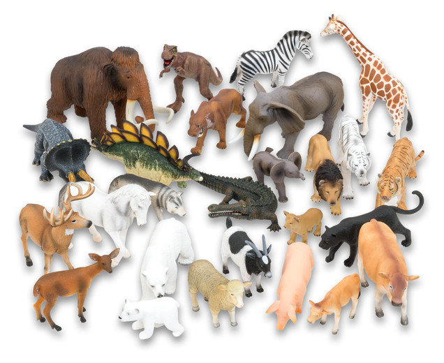 Tierfiguren, 26 Tiere in Kunststoff-Box, ab 3 Jahre