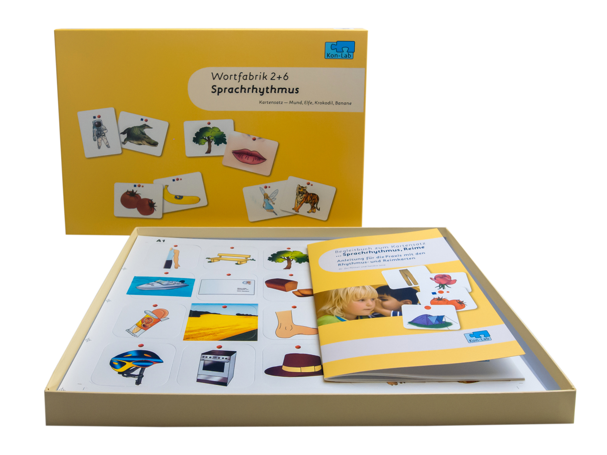 Kon-Lab Sprachrhythmus, Kartensatz mit Anleitung für Eltern, 0-10 Jahre