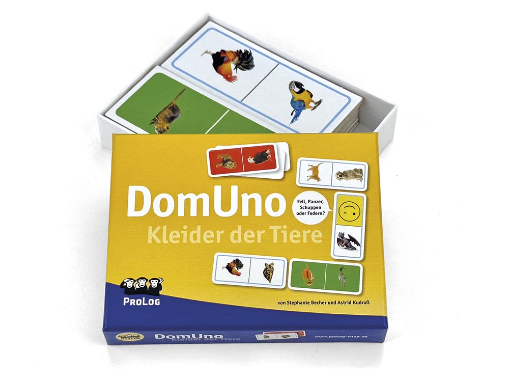 DomUno Kleider der Tiere, Sprachlernspiel, ab 5 Jahre