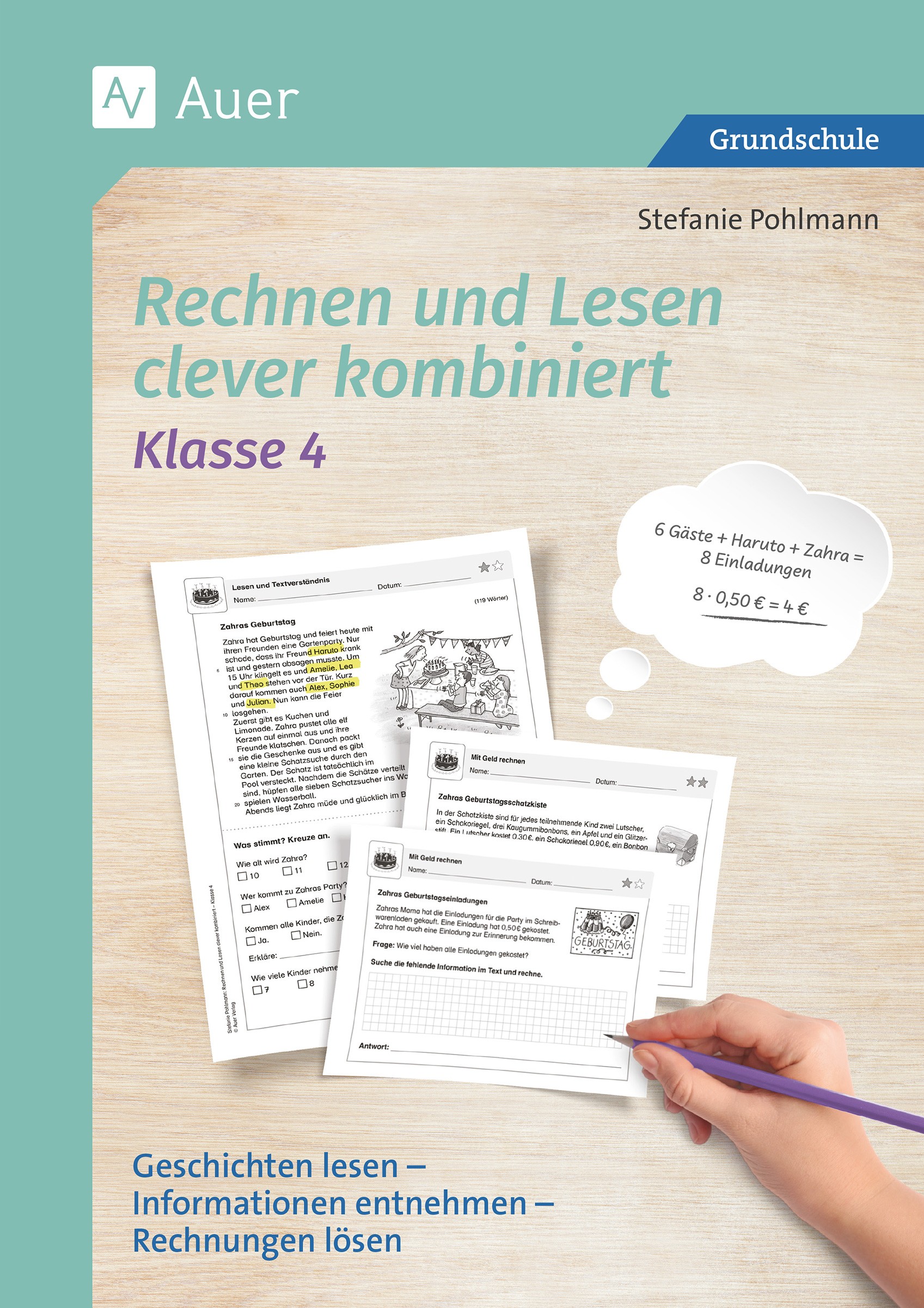 Rechnen und Lesen clever kombiniert, Buch, Klasse 4