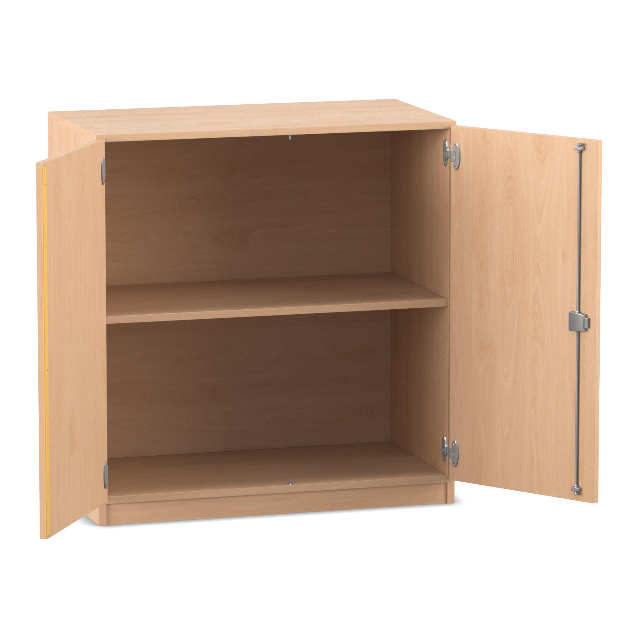Flexeo® Unterschrank, Buche hell, 2 Fächer, Drehtüren, HxBxT: 99,1x94,4x50 cm, Dreholive