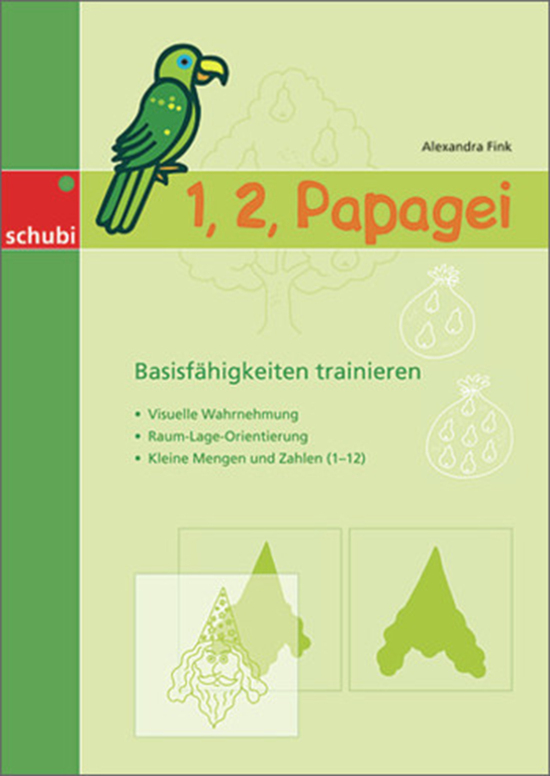 1, 2 Papagei, Kopiervorlagen, 4-7 Jahre