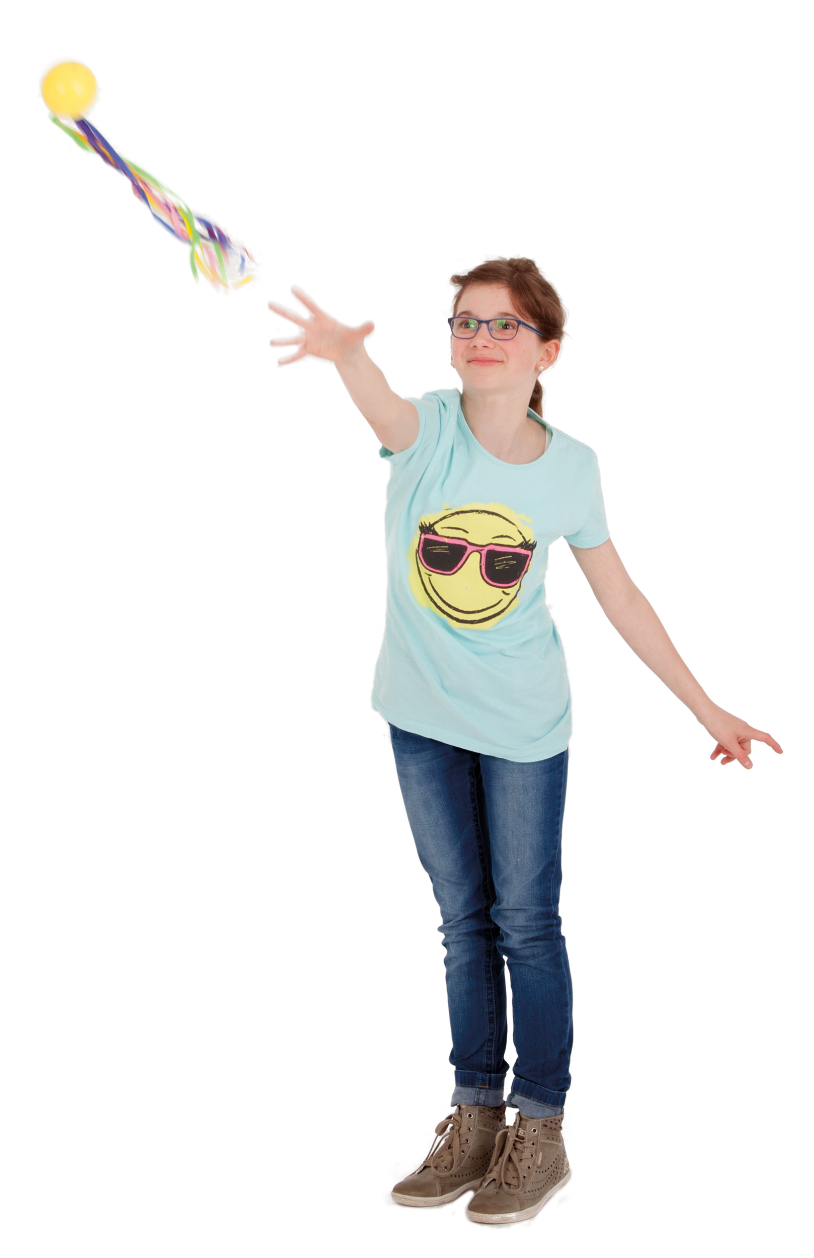 Spordas® Poco Ball, Fangball mit Textilbändern, ab 3 Jahre