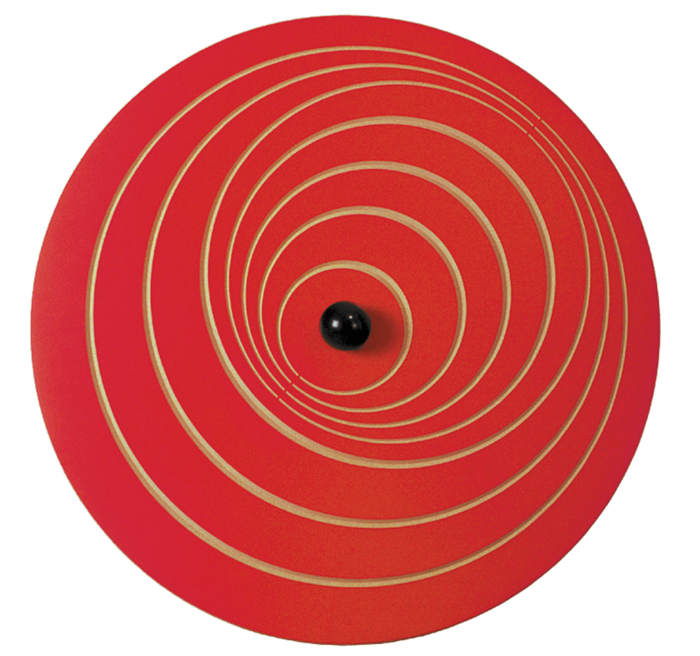 Wandkreisel Welle mit Wandhalterung, blau und rot, 63 cm Ø,
