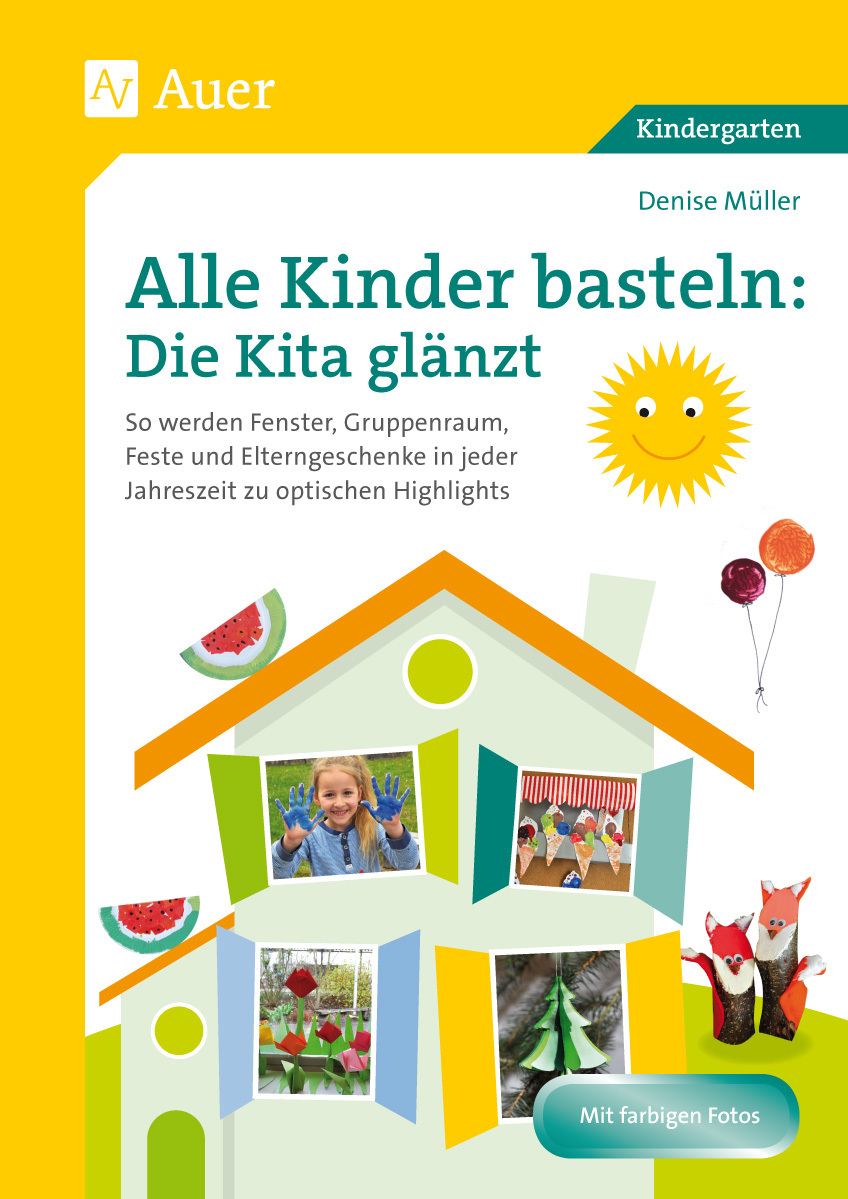 Alle Kinder basteln: die Kita glänzt