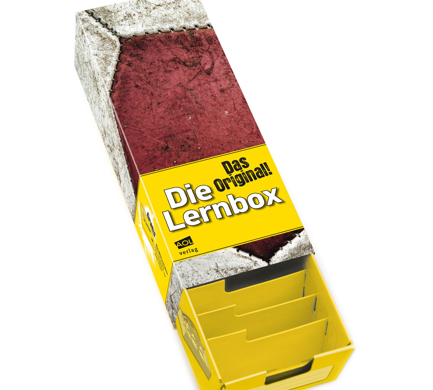 AOL Lernbox DIN A8, Design: Fußball, 10er-Paket