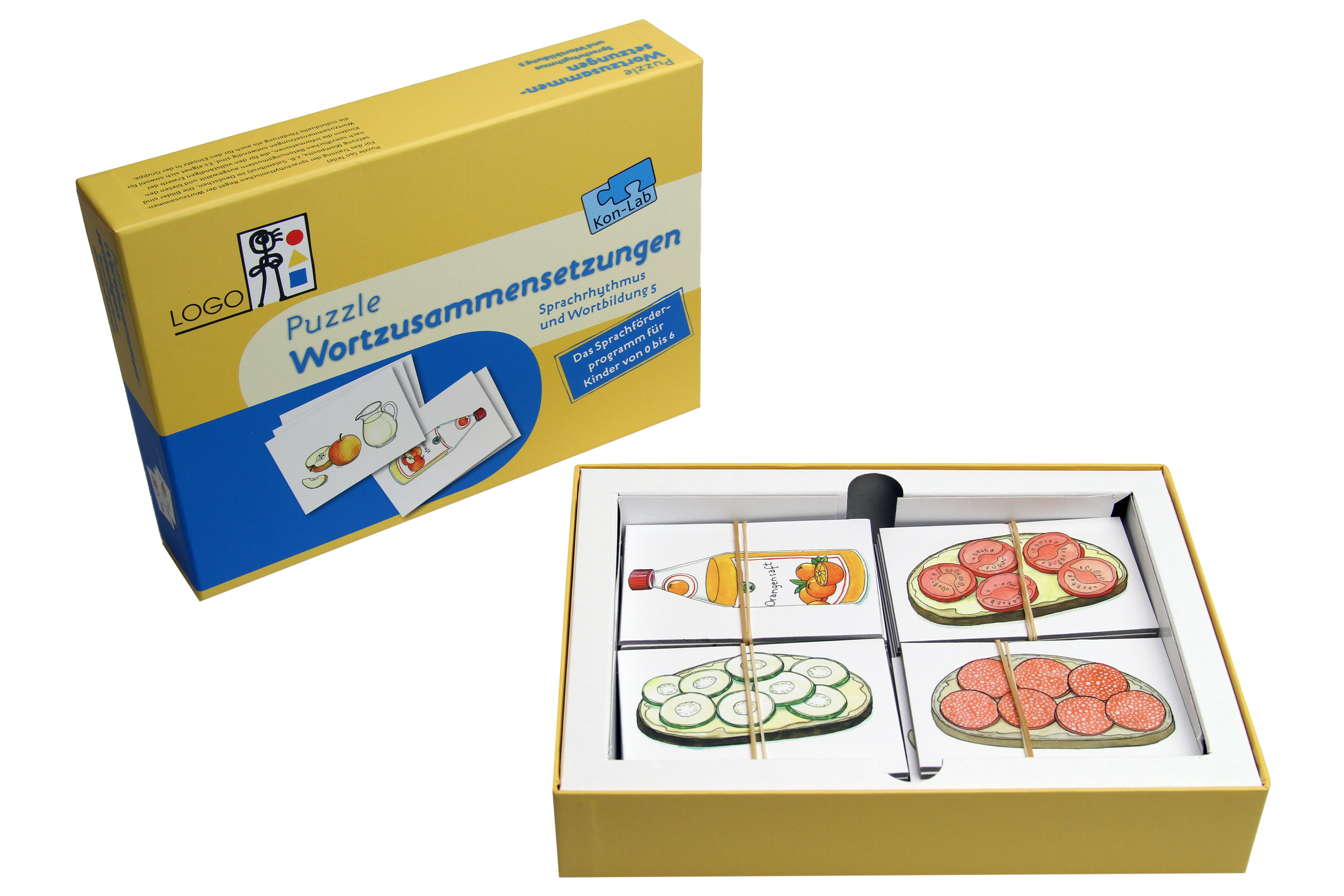 Kon-Lab Puzzle Wortzusammensetzungen, Sprachrhythmus und Wortbildung 5, 0-10 Jahre