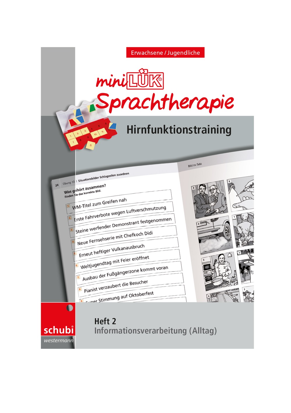 miniLÜK Sprachtherapie - Hirnfunktionstraining, Heft 2, ab 16 Jahre