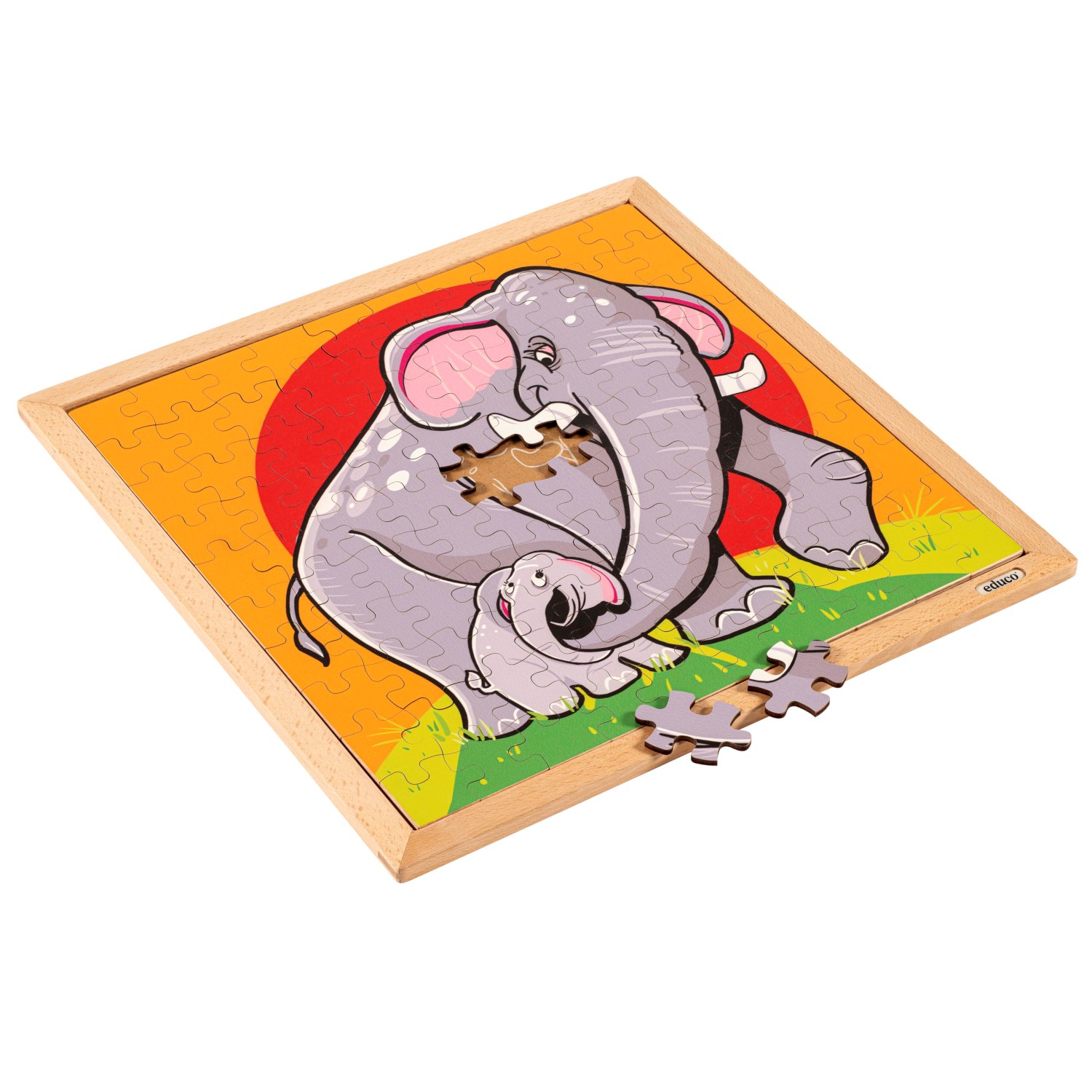Tierpuzzle - Elefant, ab 4 Jahre