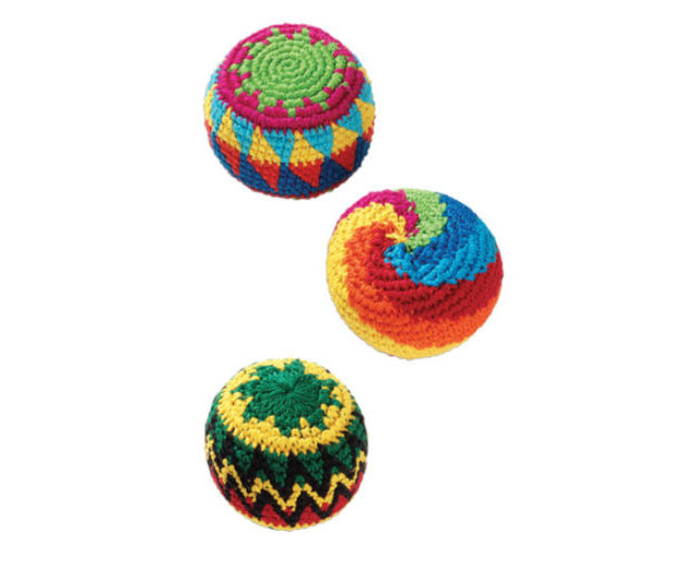Satz mit 3 Rasta-Footbags, ab 5 Jahre