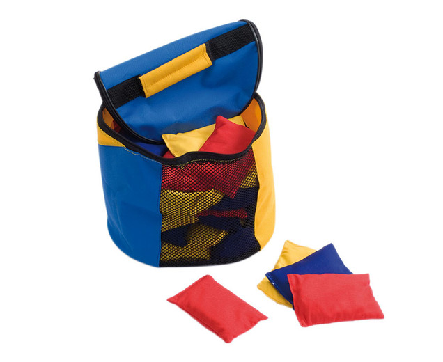 Rundtasche mit 30 Bohnensäckchen 8 x 14 cm, ab 3 Jahre