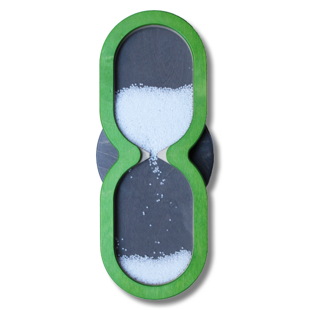 Sanduhr schnell, Wandelement, ca. 15 Sekunden