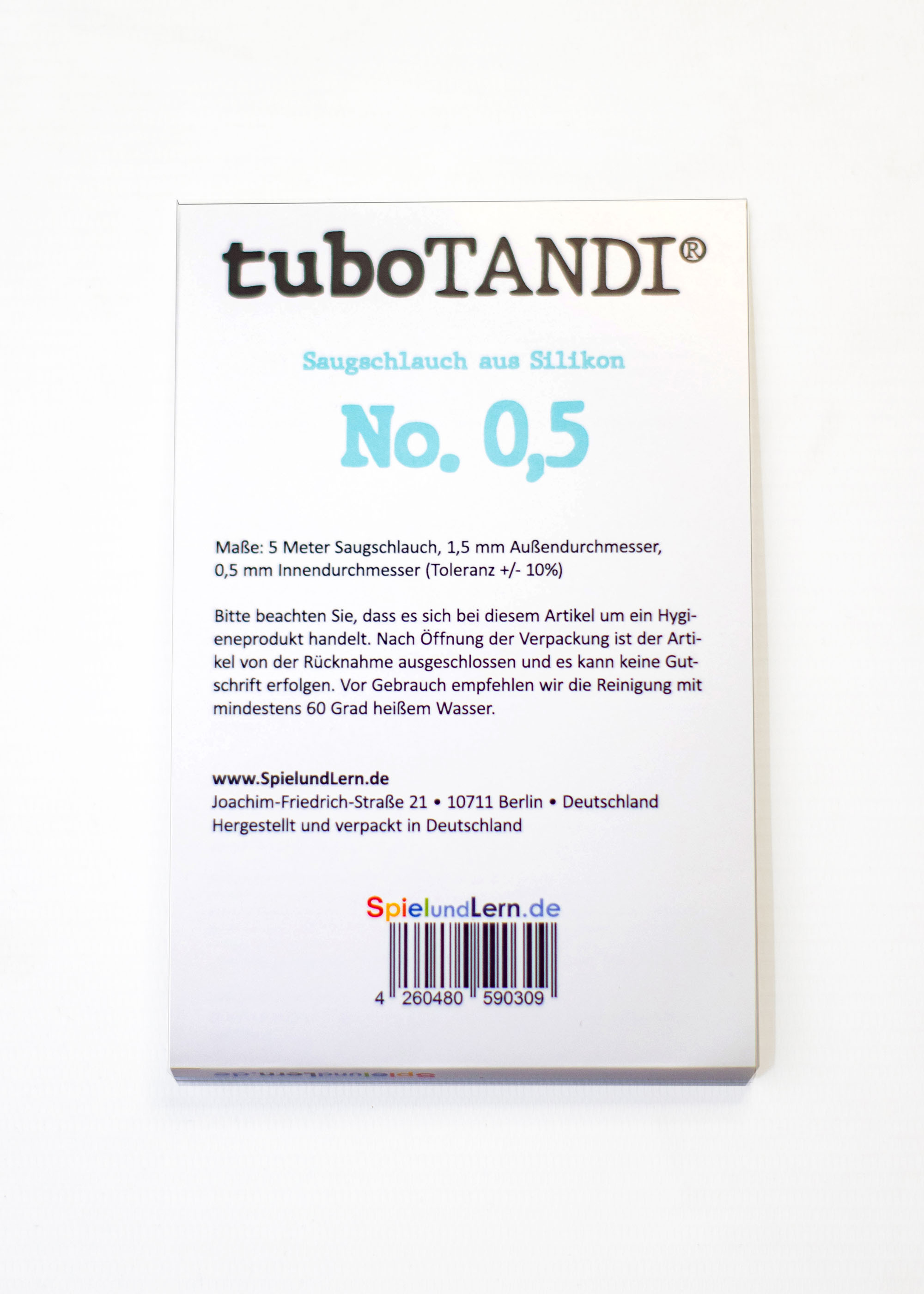 tuboTANDI Saugschlauch aus Silikon No. 0,5