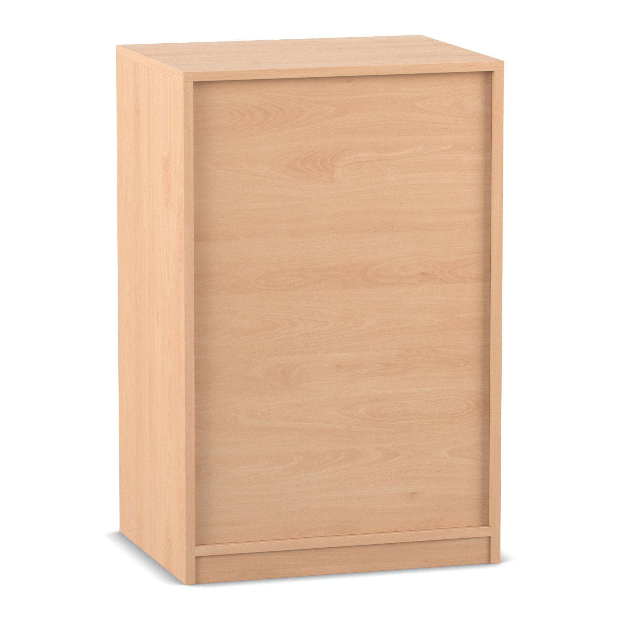 Flexeo® Unterschrank, 3 Fächer, Breite 64,1 cm, 1 Drehtür, Bogengriff mit Schloss
