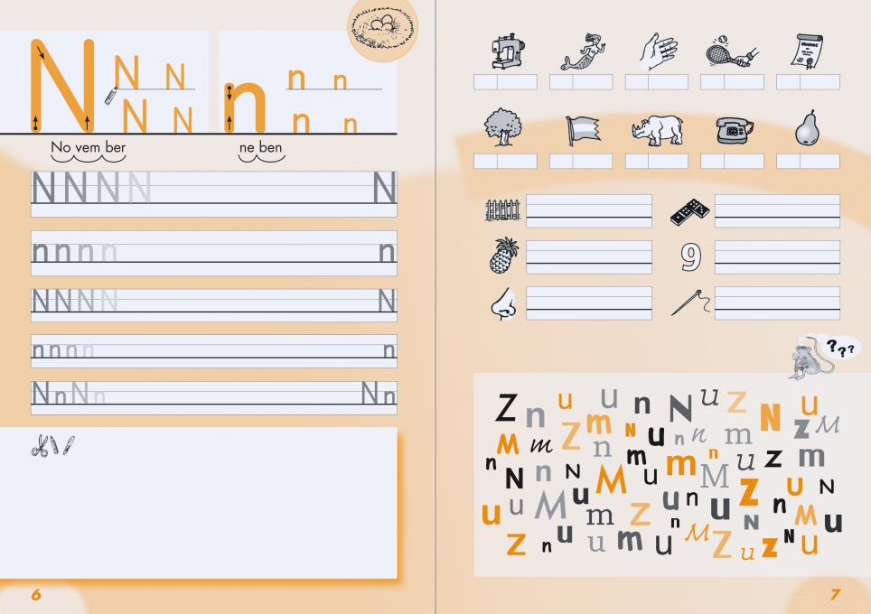 Anton und Zora: Schreiblehrgang - Druckschrift, 6-9 Jahre