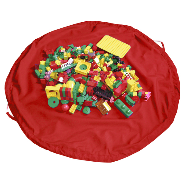 Aufräumsack/Spieldecke rot