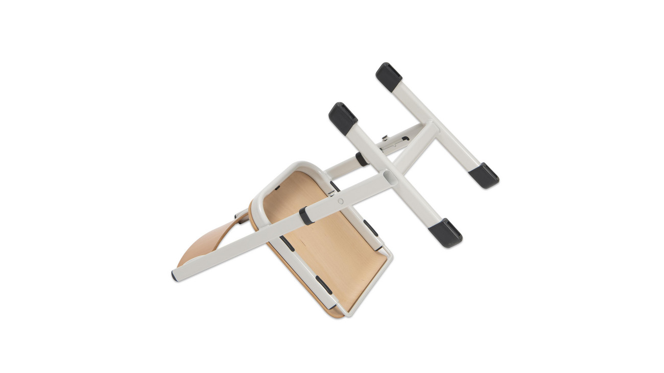 Ecoflex Schülerstuhl höhenverstellbar 42-50 cm, Stahlfarbe grün. Filzgleiter