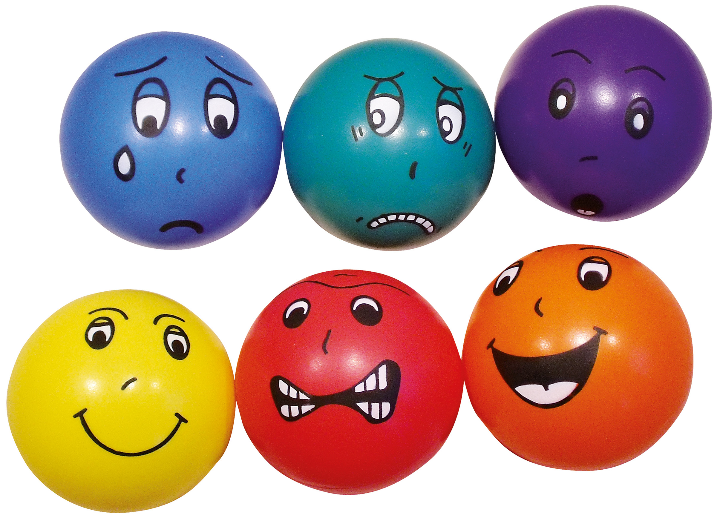 Emotionsbälle 6er Set 20cm, ab 3 Jahre