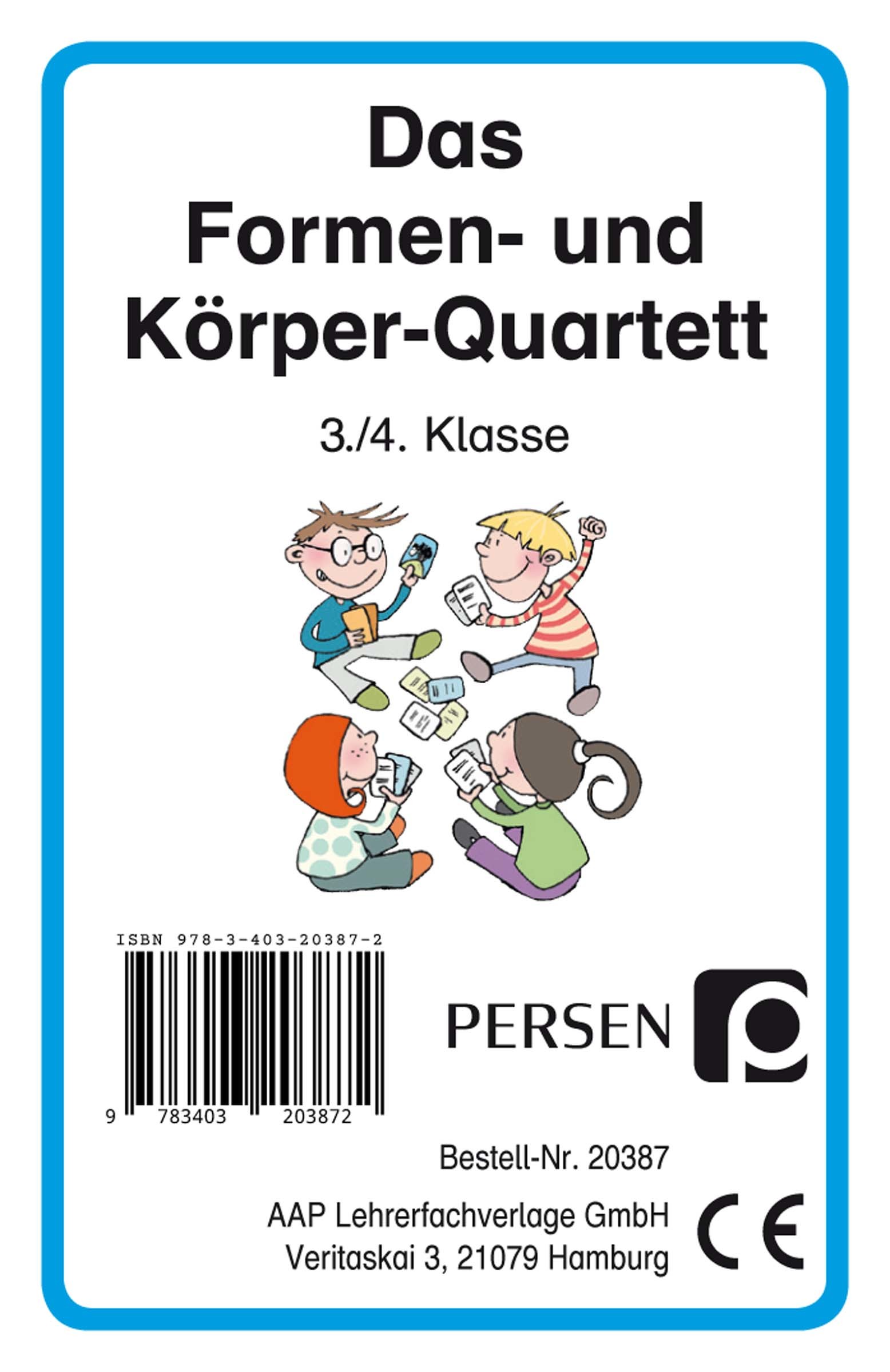 Das Formen- und Körper-Quartett, Kartenspiel, 3. und 4. Klasse