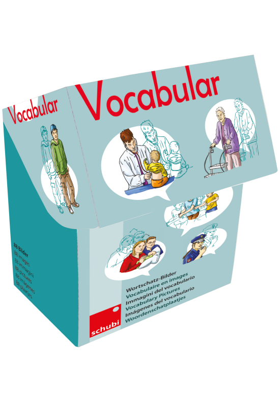 Vocabular Wortschatz-Bilder - Familie und soziales Umfeld, Bilderbox, 3-99 Jahre