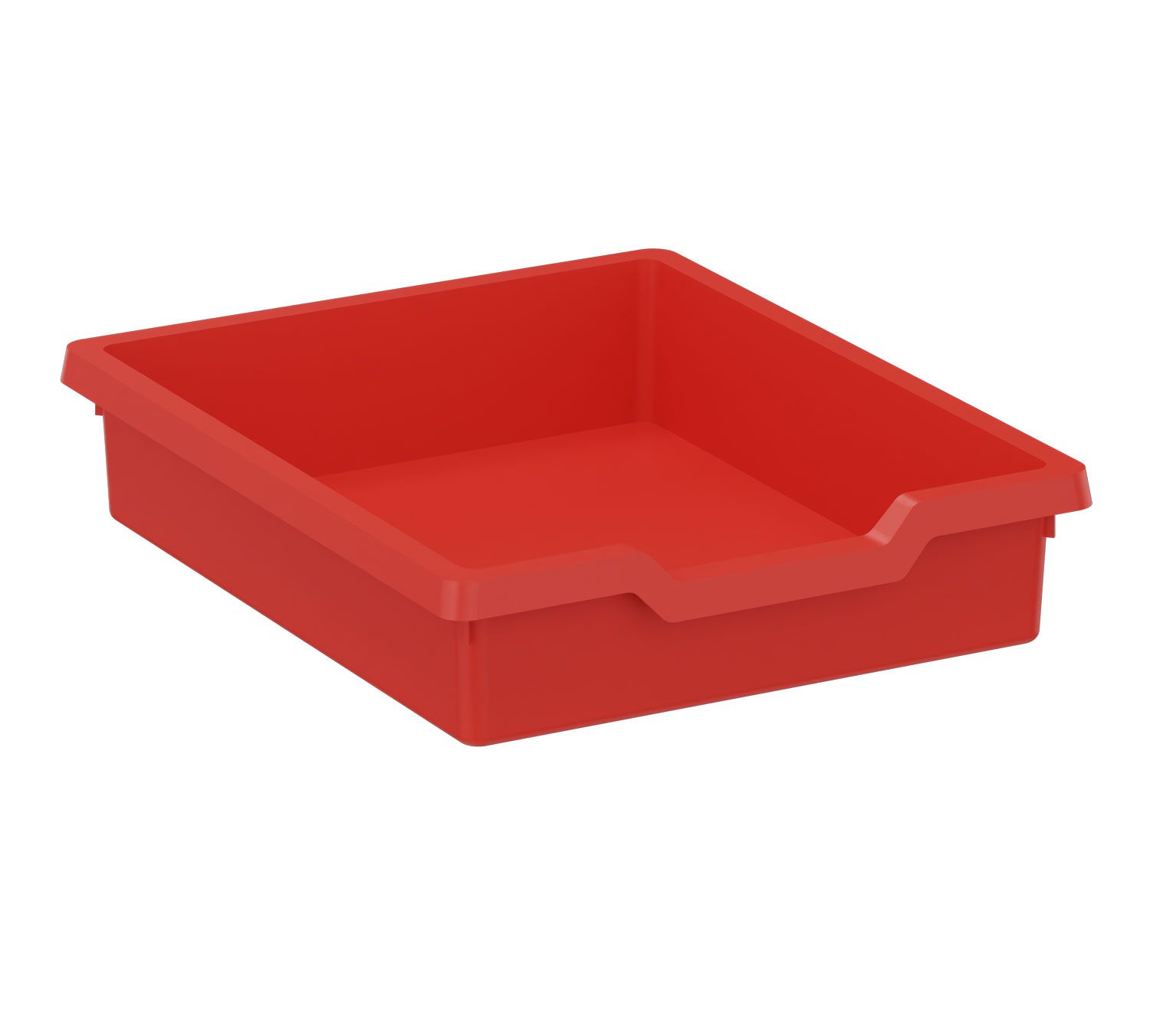 Kunststoffkasten Größe III rot, 31 cm breit, 37 cm tief, 7,5 cm hoch