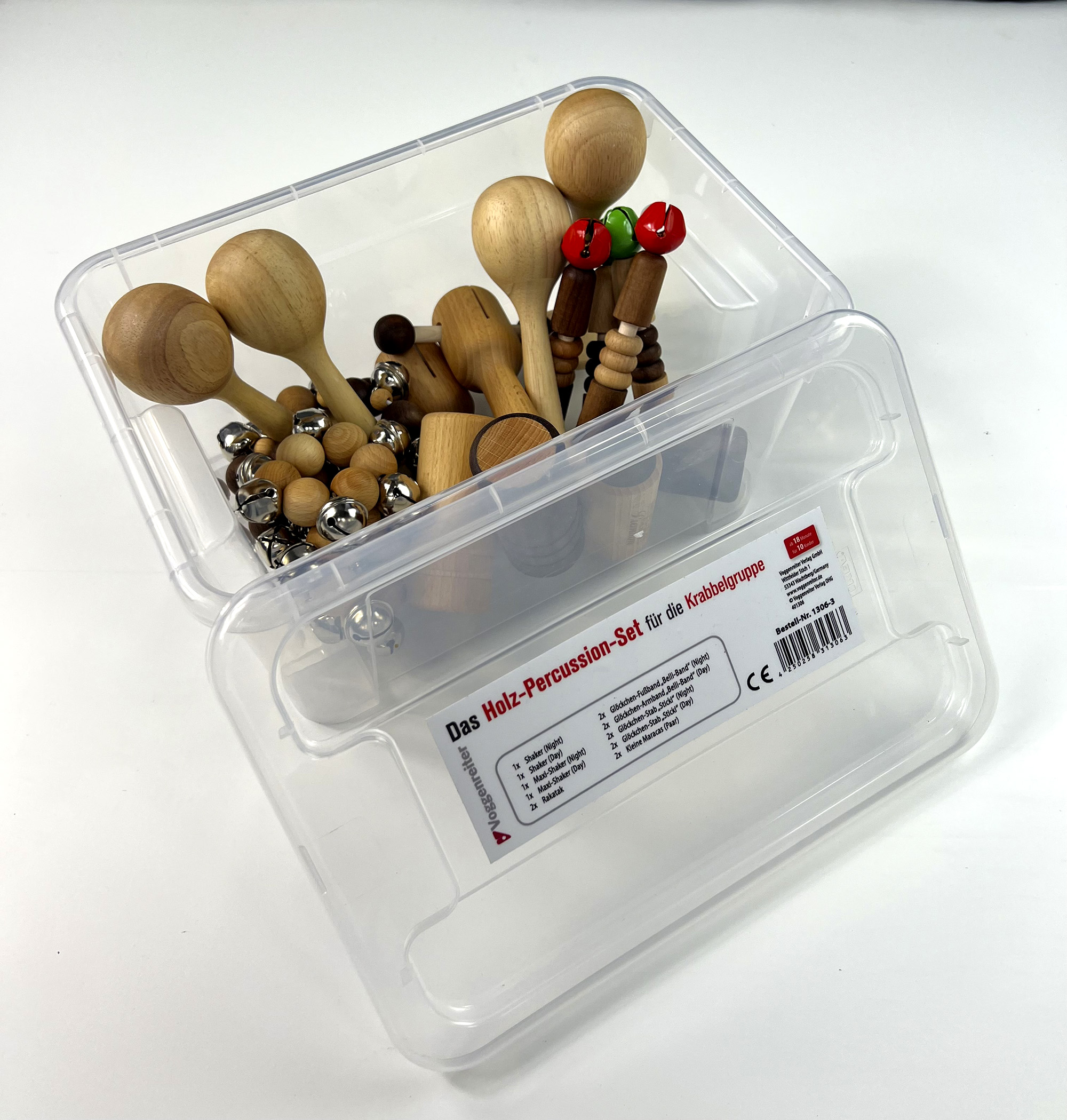 Holz-Percussion-Set für die Krabbelgruppe