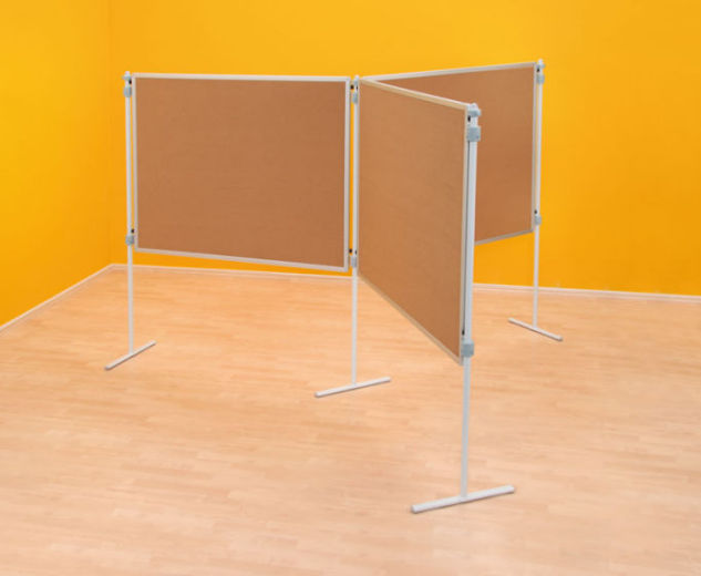 Pinnwand Kork, 150 x 120 cm, ohne Stative