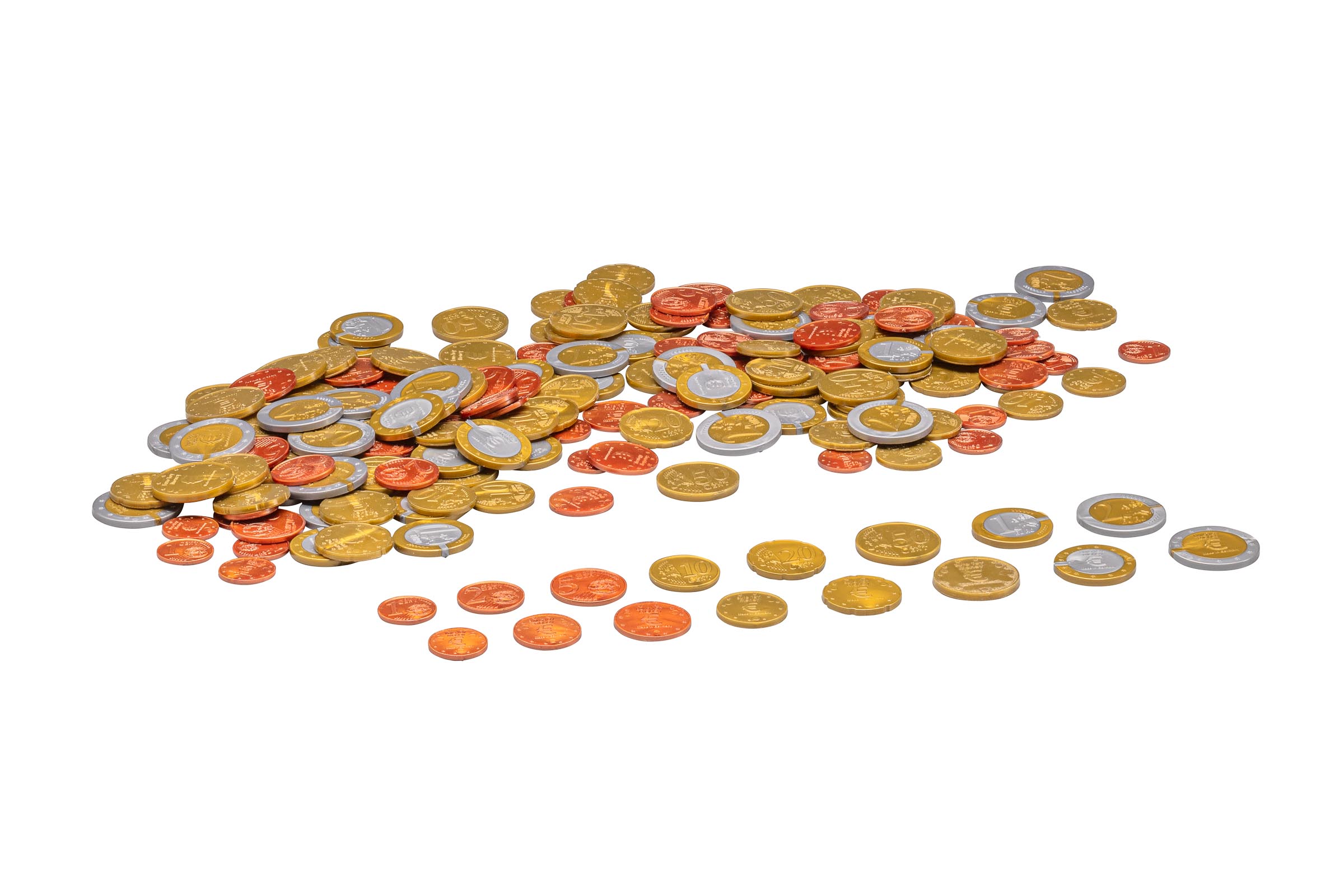EURO - Rechengeld 160 Münzen im Polybeutel