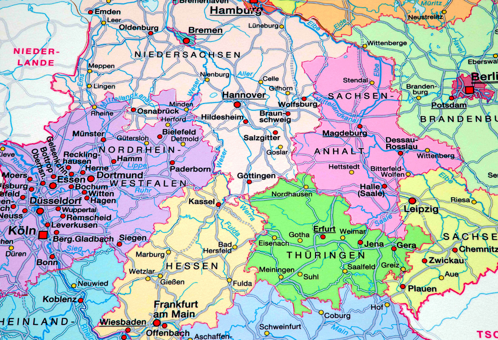 Bodenpuzzle Deutschland politisch