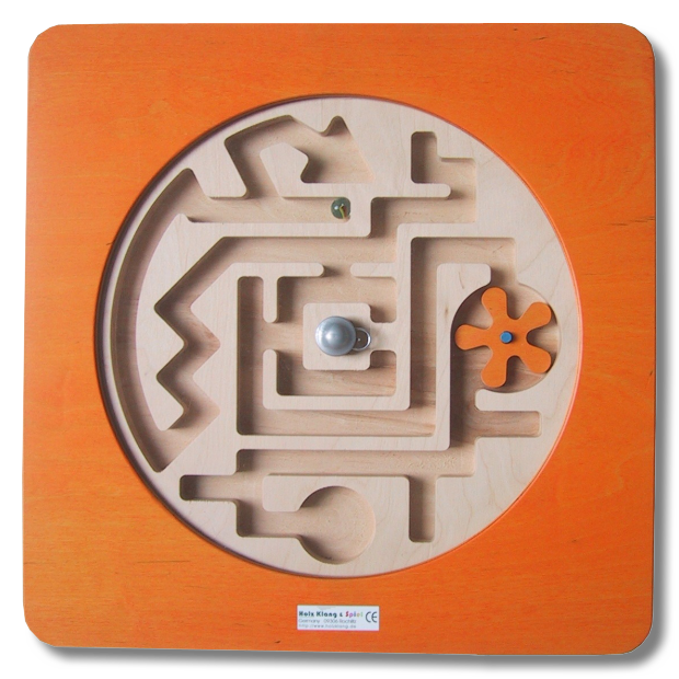 Wandspiel Labyrinth drehbar