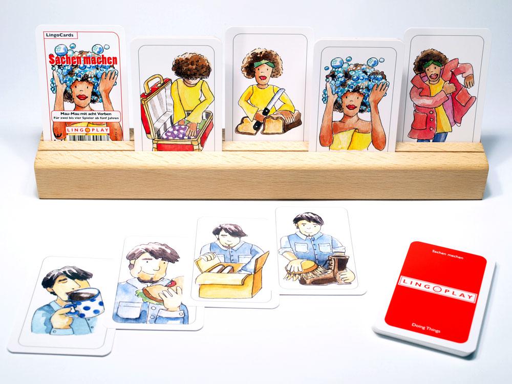 LingoCards Sachen machen, Wortschatz-Spiel, ab 5 Jahre