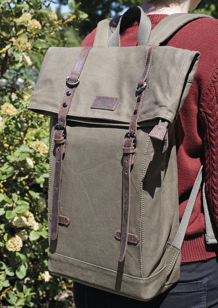 TimeTEX Lehrer-Rucksack Sacci Trend, olivegrün