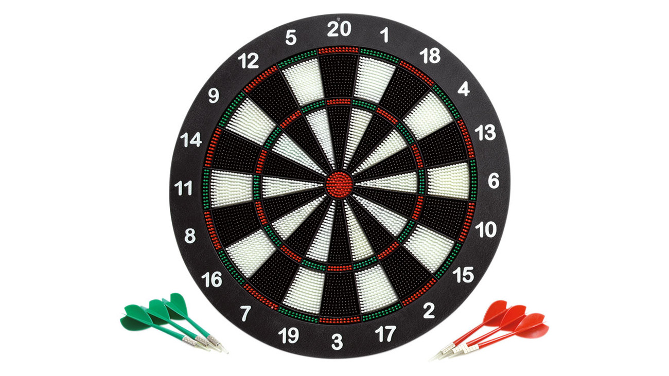 Sicherheits-Dartspiel, Größe Scheibe Ø 41 cm inkl. 6 Pfeilen