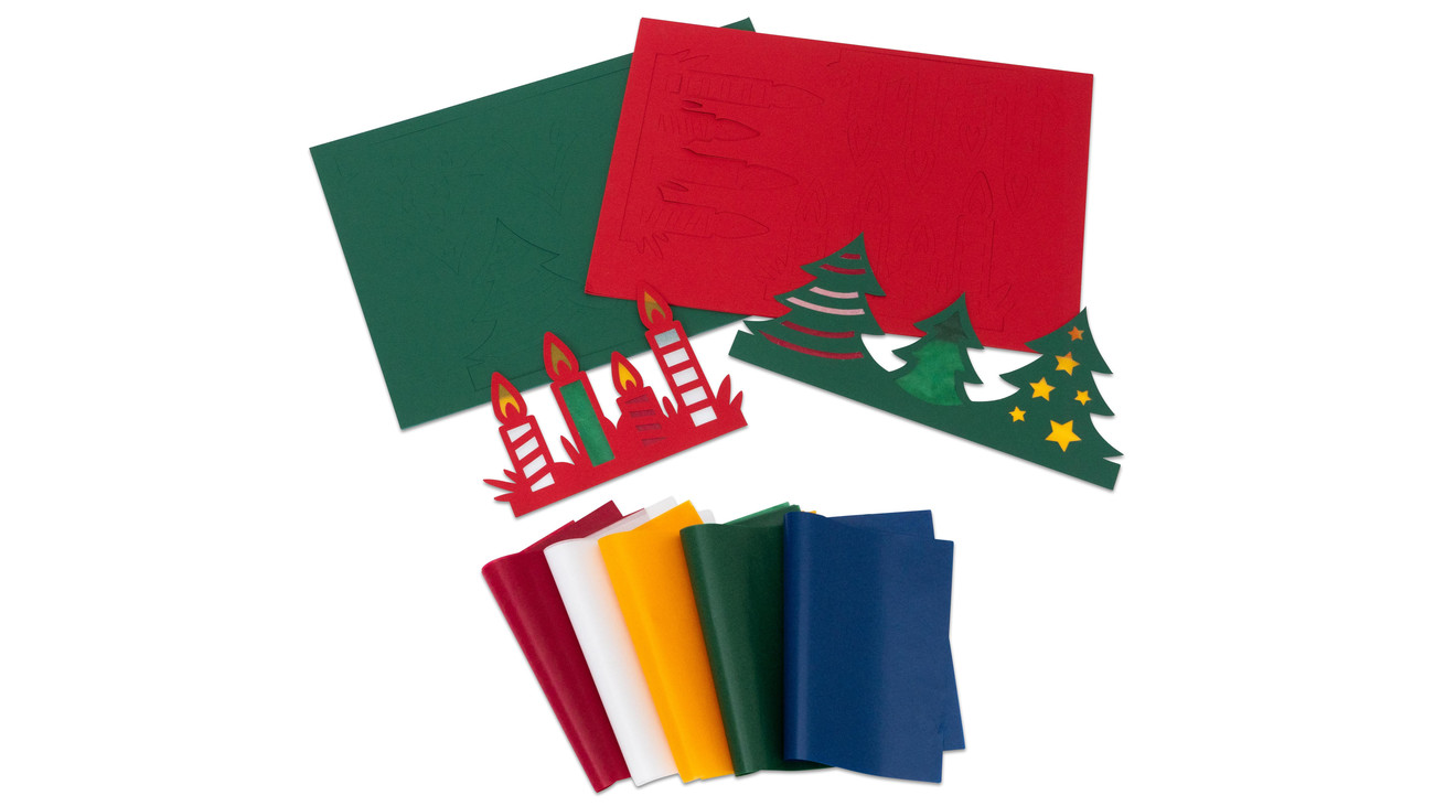 Fensterbilder Weihnachten, 30 Stück