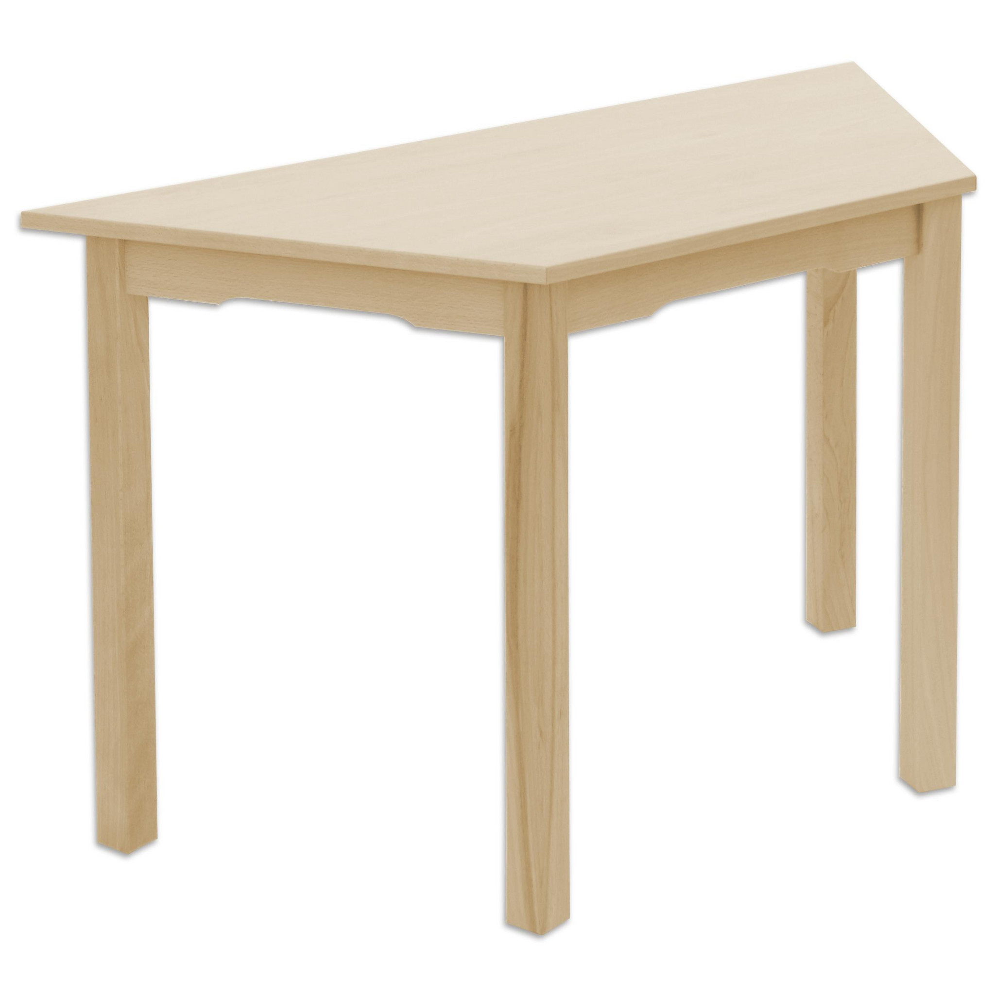 Trapeztisch Trapentino, Buche hell, Höhe 64 cm