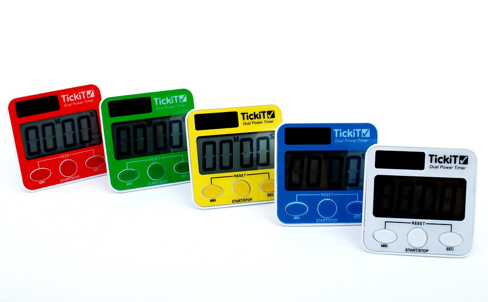 Dual-Power Timer, 5er Set, mit Solarzellen