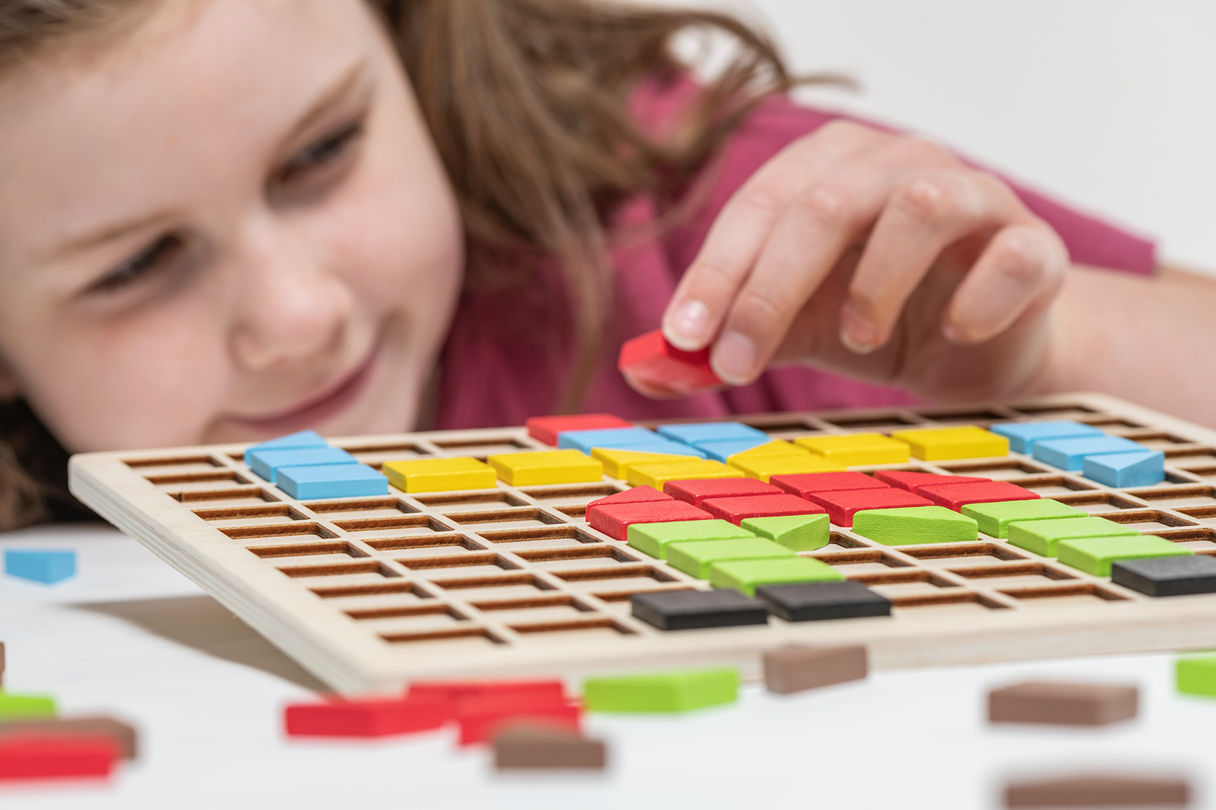 Mosaik-Set aus Holz