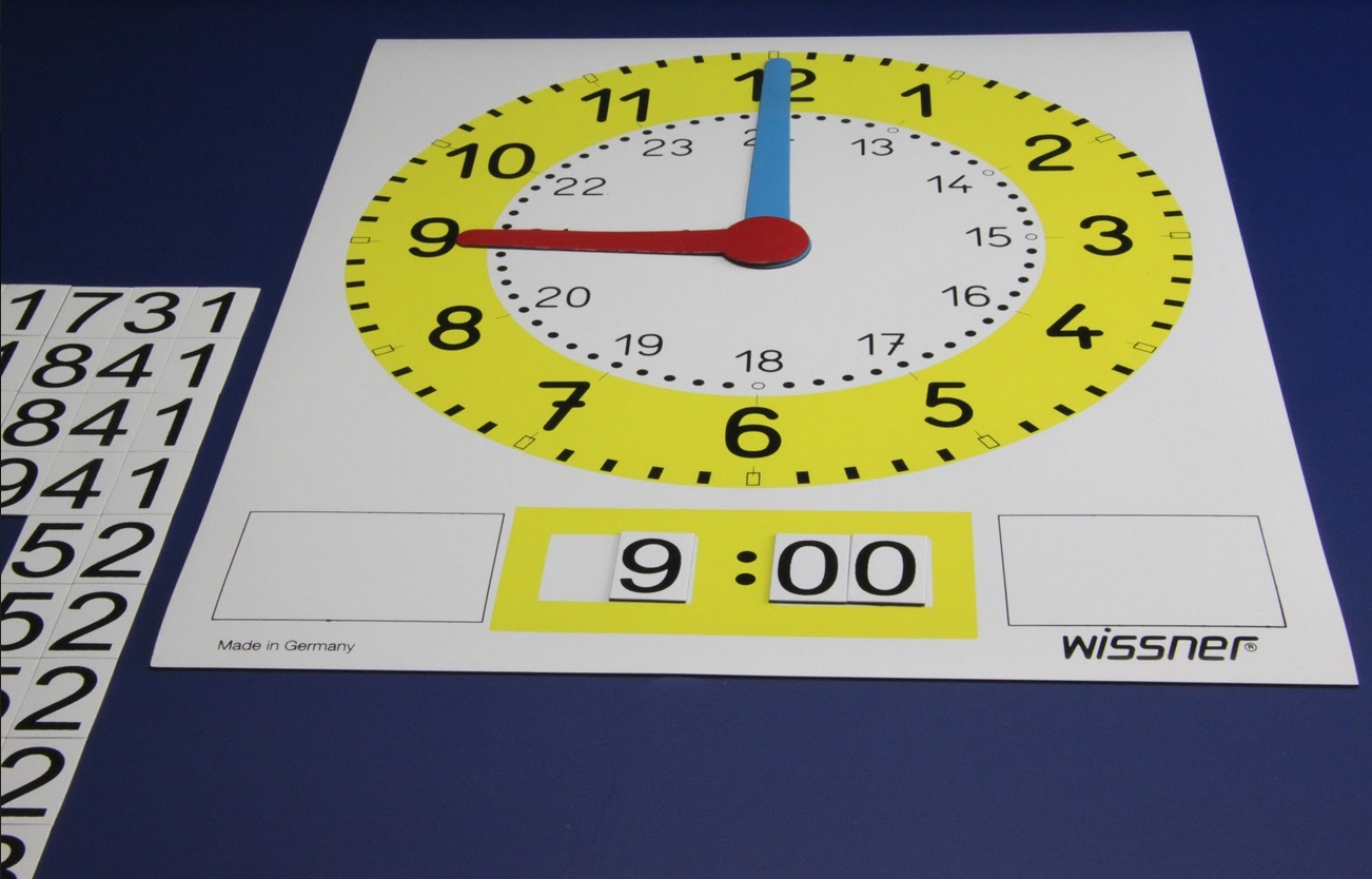 Demo-Uhr magnetisch, Uhrenmagnetfoliensatz