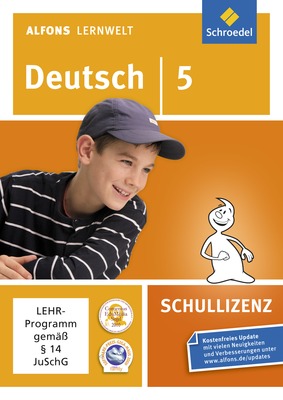 Alfons Lernwelt Deutsch 5 Schullizenz, DVD-ROM