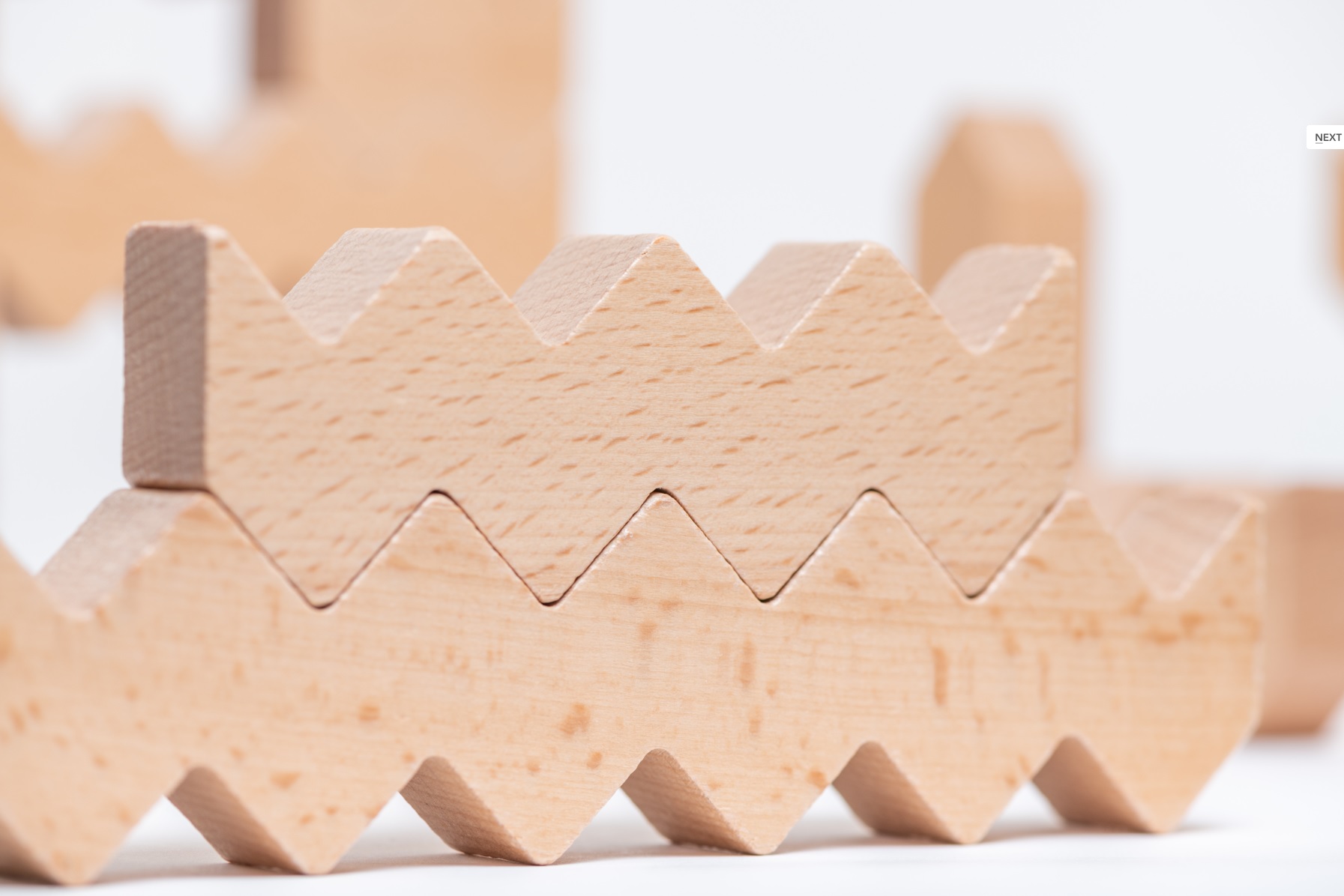 ZigZag Blocks, 30 Holzbausteine, ab 2 Jahre
