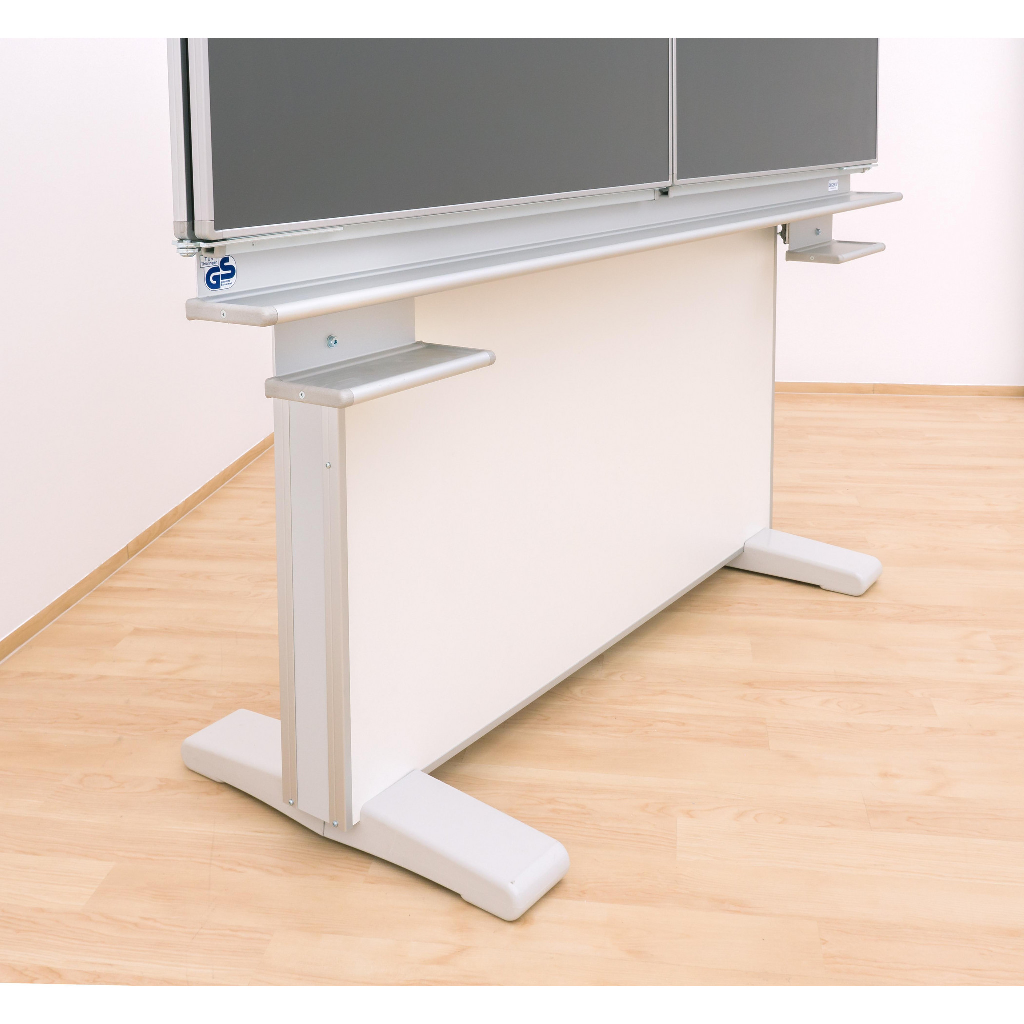 Gestell-Klappschiebetafel, anthrazit, 200x100cm, freistehend und GS-geprüft