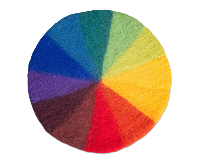 Filzmatte Regenbogen, in 12 Farben, 52 cm, 3-6 Jahre