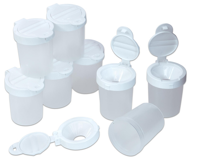 12 Farbbecher für Malwände